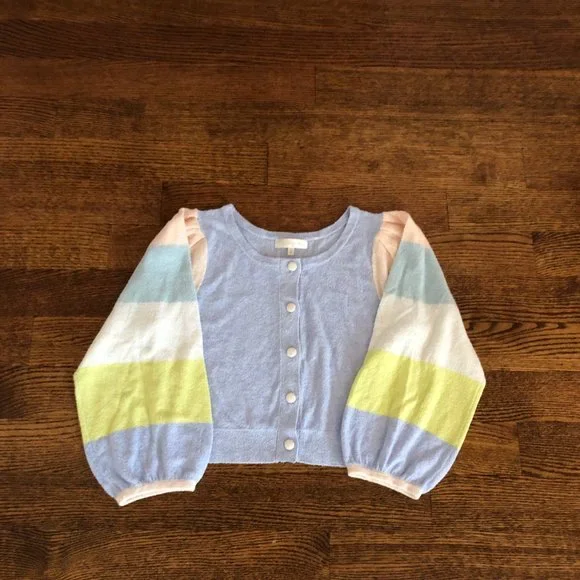 LoveShackFancy Aidyn Cropped Cardigan  -  Size Small - Picture 8 of 12